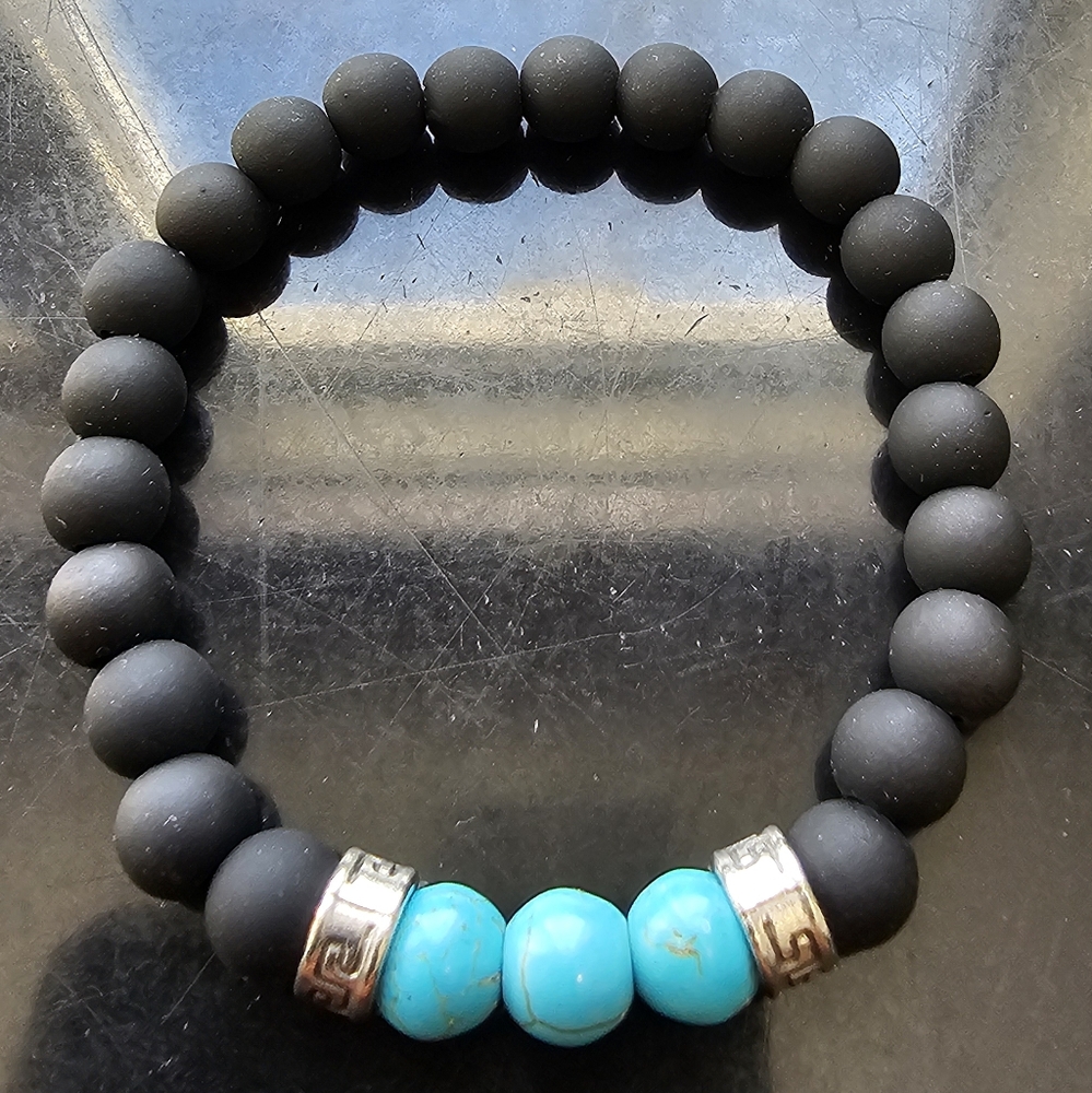 Black and blue bracelet